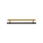 Heritage Brass - Knurled Cabinet Pull Handle with Plate