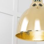 Hammered Brass Brindley Cluster Pendant