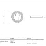 Anvil Round Escutcheon (Beehive)