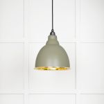 Smooth Brass Brindley Pendant in Tump