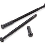 Black 5mm Male & Female Screws (2) - No Slots