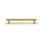 Heritage Brass - Step Cabinet Pull Handle with Plate