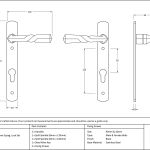 From The Anvil Narrow Lever Espag. Lock Set