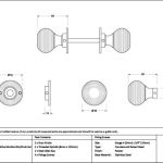 Heavy Beehive Mortice/Rim Knob Set