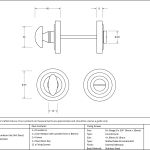 Anvil Round Thumbturn Set (Art Deco)