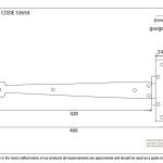 Arrow Head T Hinge (pair)