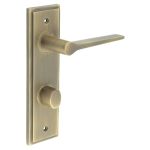 Burlington Knightsbridge Door Handles On Back Plate with Turn & Release