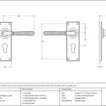 Anvil Hammered Newbury Lever Set