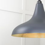 Smooth Brass Frankley Pendant in Slate
