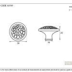 Anvil Hammered Cabinet Knob