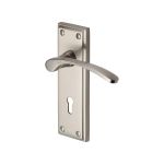 Heritage Brass - Hilton Door Handle on Plate