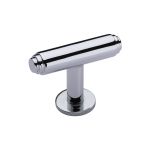 Heritage Brass - Stepped T-Bar Cabinet Knob with Rose