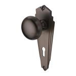 Heritage Brass - Broadway Door Knob on Plate