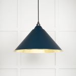 Smooth Brass Hockley Pendant in Dusk