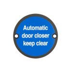 Stainless Steel Automatic Door Closer Keep Clear