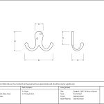 Anvil Celtic Double Robe Hook