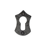 Tudor - Euro Profile Cylinder Escutcheon Black Iron