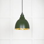 Smooth Brass Brindley Pendant in Heath