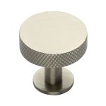 Heritage Brass - Knurled Disc Cabinet Knob with Rose