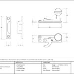 From The Anvil Prestbury Sash Hook Fastener