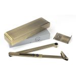 Aged Brass Size 2-5 Door Closer & Cover
