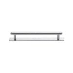 Heritage Brass - Step Cabinet Pull Handle with Plate