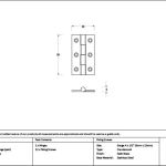 Satin Brass Butt Hinge (pair)