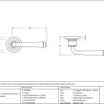 Avon Round Lever on Rose Set (Art Deco) - Unsprung