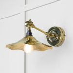 Smooth Brass Flora Wall Light