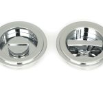 Anvil Art Deco Round Pull - Privacy Set