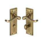 Heritage Brass - Edwardian Door Handle on Plate