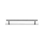 Heritage Brass - Knurled Cabinet Pull Handle with Plate