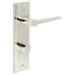 Burlington Knightsbridge Door Handles On Back Plate with Turn & Release