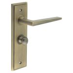 Burlington Mayfair Door Handles On Back Plate with Turn & Release
