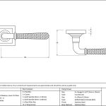 AnvilHammered Newbury Lever on Rose Set (Square) Unsprung
