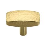 Heritage Brass - Rectangular Hammered Cabinet Knob