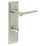 Burlington Knightsbridge Door Handles On Back Plate with Turn & Release