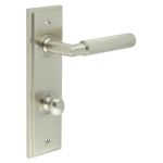 Burlington Piccadilly Knurled Door Handles On Back Plate with Turn & Release