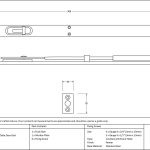 From the Anvil 12" Flush/Slide Door Bolt