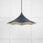 Smooth Brass Flora Pendant in Dusk