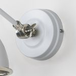 Hammered Nickel Brindley Wall Light in Flock