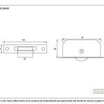 From The Anvil Square Ended Sash Pulley 75kg