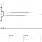 From The Anvil Penny End T Hinge (pair)