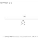 Beeswax 1m Curtain Pole