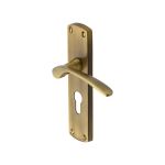 Heritage Brass - Diplomat Door Handle on Plate