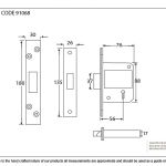 BS 5 Lever Deadlock KA