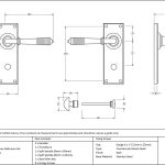 From The Anvil Reeded Lever on Backplate Set