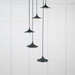 Smooth Nickel Flora Cluster Pendant in Dingle