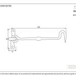 Anvil Forged Cabin Hook