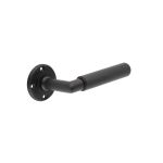 Burlington Piccadilly Knurled Door Handles On Rose